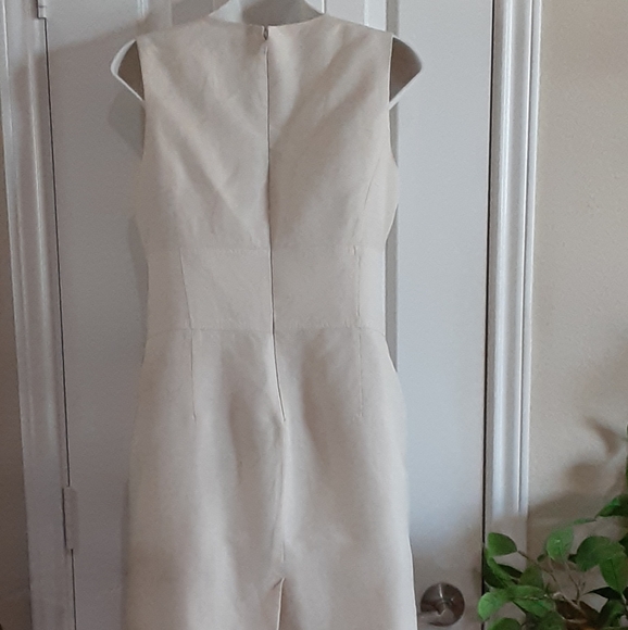 ELLEN TRACY Linen Blend Sleeveless Dress Size 4 - Picture 3 of 11